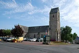 L’église Saint-Mathurin. (Guilberville).