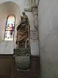 La statue de saint Christophe.