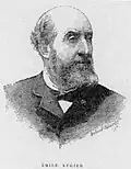 Le poète et dramaturge Émile Augier (1890).
