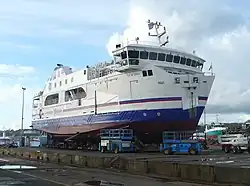 L'Île de Groix en carénage à Concarneau en 2014