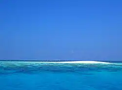 L'îlot des sternes (émergé seulement à marée basse)