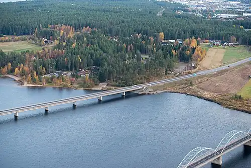 Le nouveau pont de Gäddvik.