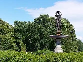 Fontaine des Trois Grâces, 1872, ancien château de Neudeck, Świerklaniec, Pologne