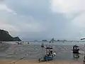 Petits bateaux de pêche dans la baie de Prachuap