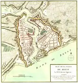 Plan de Brest en 1779
