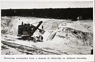 La mine en opération vers 1930.