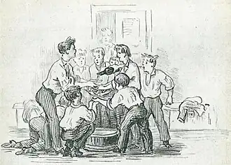 La toilette du matin. Vers 1880