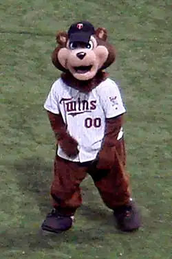 Mascotte des Twins du Minnesota.