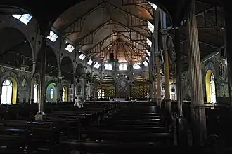 Intérieur de la basilique-cathédrale de l'Immaculée-Conception.