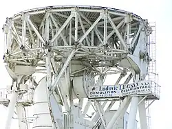 Gros plan du cœur de PB6, lors de sa démolition.