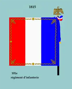 Drapeau modèle de 1815 (revers)