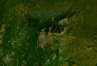 Vue aérienne du Loma Mansa