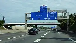 Échangeur de Chasse-sur-Rhône entre l'A7, l'A47 et l'A46.