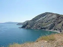 Le cap Cerbère, proche de la frontière franco-espagnole