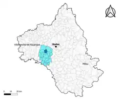 Boussac dans le canton de Ceor-Ségala en 2020.