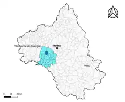 Boussac dans l'intercommunalité en 2020.