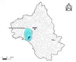Camjac dans le canton de Ceor-Ségala en 2020.