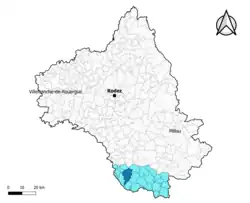 Combret dans l'intercommunalité en 2020.