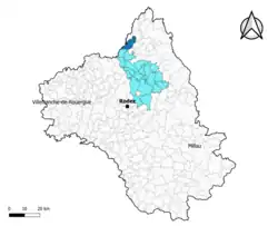 Saint-Hippolyte dans l'intercommunalité en 2020.