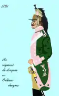 16e&nbsp;régiment de dragons après 1791