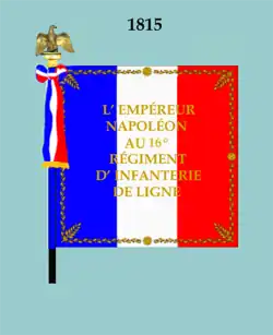 Drapeau modèle de 1815 (avers).