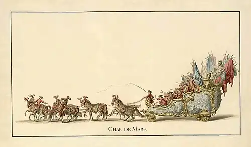 Mariage du Dauphin - Char de Mars (1747)