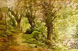 Victor Robic : Les Roches du Diable (aquarelle, collection particulière)