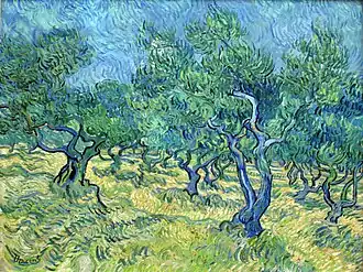 Champ d'oliviers provençal, de Vincent van Gogh (1889)