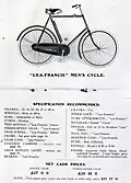 Vélo Lea-Francis 1909.