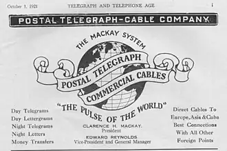 illustration de Postal Telegraph Company