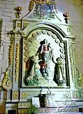 Église paroissiale Saint-Germain-et-Saint-Louis, le retable du Rosaire (François Favennec, XVIIIe&nbsp;siècle).