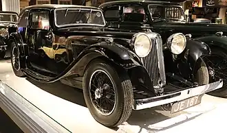 SS1 coupé-cabriolet, au Coventry Transport Museum
