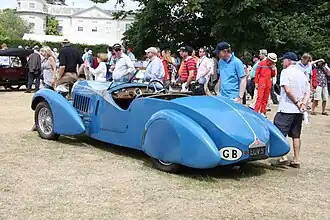 57 Tourer (torpédo) par Bertelli (Festival de vitesse de Goodwood 2009).