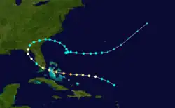 Parcours de l’ouragan