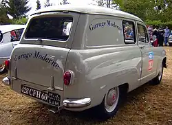 Aronde commerciale (1954).