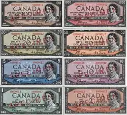 Série de billets de banque canadiens de 1954