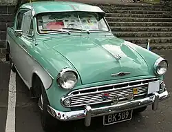 1959 Humber 80 – une Hillman Minx Series III badgée Humber pour certains marchés d'exportation, ici la Nouvelle-Zélande.