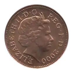 Avers de la pièce de 1 Penny