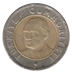 1 livre turque, avers.