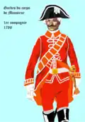 1re&nbsp;compagnie des gardes du corps de Monsieur (1786).