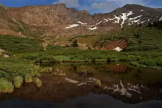 Vue du mont Bierstadt (à droite).