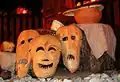 Masques en bois, Pologne.