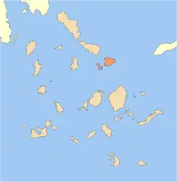 Dème de Mykonos, à la suite de la réforme Kallikratis (2010).