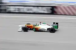 Photo d'Adrian Sutil sur Force India au Grand Prix de Malaisie 2011