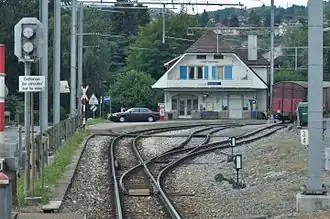 Vue d'ensemble de la gare de Fontanivent.