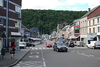 La place Joseph Thiry à Aywaille.