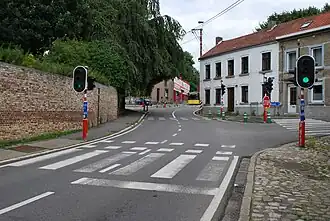 La Chaussée de Namur à Houtain-le-Val (Genappe).