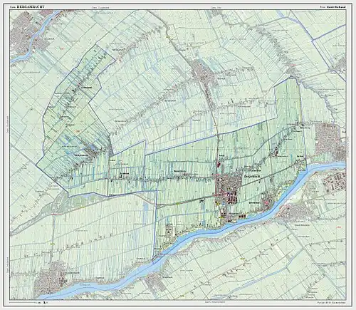 Topographie de Bergambacht en 2014