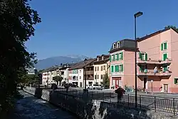 Quai de l'Avançon à Bex, en 2014.