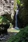 Cascade du Moulin, Bouchoux, Jura, France.